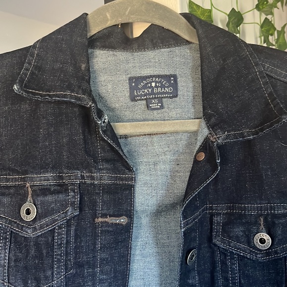 Lucky brand dark denim jacket - Picture 2 of 3
